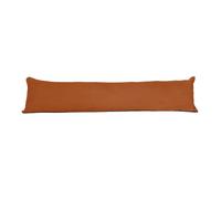 Original Sleep Company Herringbone Draft Excluder Long Door Cushion Wind Stopper Fabric Sausage for Window Bottom or Front Door Snake Pillow in Terracotta (85cm X 20cm)