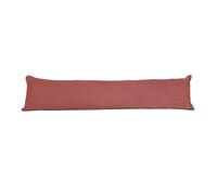 Original Sleep Company Herringbone Draft Excluder Long Door Cushion Wind Stopper Fabric Sausage for Window Bottom or Front Door Snake Pillow in Salmon (85cm X 20cm)