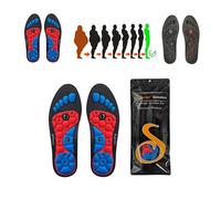 Original Slimming Inserts With Magnetic Acupressure for Aching Feet Relief - Blue, for Men and Women (41-43, 1 Pair)