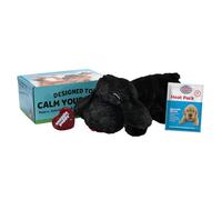 Original Snuggle Puppy Toy, Heartbeat Toy for Puppy, Dog Toys for Anxiety Relief, Calming Aid, Dog Heartbeat Toys for Behavioral Training in Black