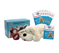 Original Snuggle Puppy Toys - Heartbeat Puppy for Dogs - Pet Anxiety Relief and Calming Aid - Comfort Dog Toys for Behavioral Training - Plus 6 Heat Packs
