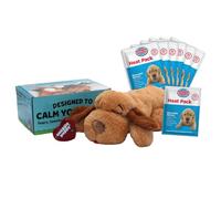 Original Snuggle Puppy Toys - Heartbeat Puppy for Dogs - Pet Anxiety Relief and Calming Aid - Comfort Dog Toys for Behavioral Training - Plus 6 Heat Packs
