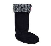 Hunter 6 Stitch Cable Knitted Black Tall Boot Socks