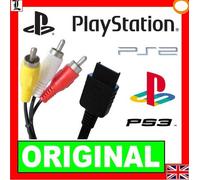 ORIGINAL SONY PLAYSTATION 3 PS3 PS2 PS ONE OFFICIAL GENUINE AV RGB TV CABLE 3PIN
