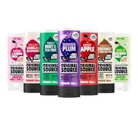 Original Source Body Wash Gift Set 7 x 250ml Shower Gel Bundle | Cherry & Almond, Coconut & Shea Butter, Crisp Apple, Lime & Coconut, Mint & Tea Tree, Sugared Plum, Vanilla & Raspberry