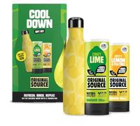 Original Source Cool Down Gift Set with Zingy Lime & Zesty Lemon and Tea Tree Shower Gels with a Stainless Steel Bottle