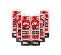 Original Source Crisp Apple Shower Gel with 100% Natural Fragrance, Vegan Shower Gel, Paraben Free Body Shower Wash, Multipack of 6 x 250ml