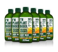 Original Source I'm Plant Based Lemongrass & Sweet Orange Shower Gel, 100% Natural Fragrance, Vegan, Cruelty Free Body Wash, Bulk Buy, Pack of 6 x 335ml