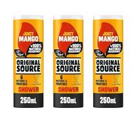 Original Source Juicy Mango Shower Gel, 100% Natural Fragrance, Vegan, Cruelty Free, 250ml, Pack of 3