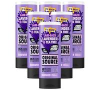 Original Source Laid-Back Lavender & Tea Tree Shower Gel 100% Natural Fragrance, Vegan, Cruelty Free, Paraben Free (6 Packs)
