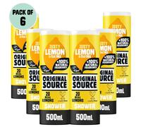 Original Source Lemon & Tea Tree Shower Gel, 100 Percent Natural Fragrance, Vegan, Cruelty Free, Paraben Free, Bulk Buy, Pack of 6 x 500 ml