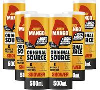 Original Source Mango Shower Gel 100 Percent Natural Fragrance Pack of 6 x 500ml