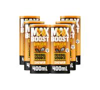 Original Source MAX BOOST Ginger & Yuzu Shower Gel with 100% Natural Fragrance, Vegan Shower Gel, Paraben Free Body Shower Wash, Multipack of 6 x
