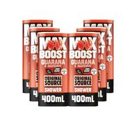 Original Source MAX BOOST Guarana & Grapefruit Shower Gel with 100% Natural Fragrance, Vegan Shower Gel, Paraben Free Body Shower Wash, Multipack of 6 x 400ml