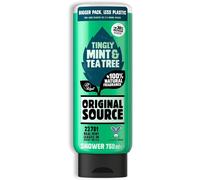 Original Source Mint & Tea Tree Shower Gel, 100 Percent Natural Fragrance, Vegan, Cruelty Free, Paraben Free, Large Bottle, 750 ml