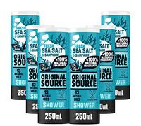 Original Source Sea Salt and Samphire Vegan Shower Gel, 100 Percent Natural Fragrance, Vegan, Cruelty Free, Paraben Free, Bulk Buy, Pack of 6 x 250 ml