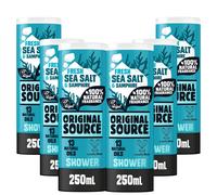 Original Source Sea Salt and Samphire Vegan Shower Gel, 100 Percent Natural Fragrance, Vegan, Cruelty Free, Paraben Free, Bulk Buy, Pack of 6 x 250 ml