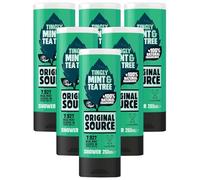 Original Source Tingly Mint & Tea Tree Shower Gel 100% Natural Fragrance, Vegan, Cruelty Free, Paraben Free (6 Packs)