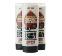 ORIGINAL SOURCE TROPICAL COCONUT & SHEA BUTER SHOWER GEL BIG 500ML BOTTLE 3 PACK