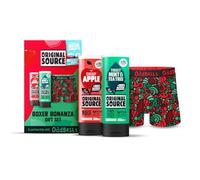 Original Source x Oddballs Boxer Bonanza Gift Set with Crisp Apple and Mint & Tea Tree Shower Gel and Boxers, Gifts for Men, Birthday Gift, 100 Percent Natural Fragrance, Vegan, Cruelty Free