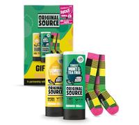 Original Source x Oddballs Gift, Set Mint & Tea Tree Shower Gel, Lemon & Tea Tree Shower Gel, Oddballs Socks, Gifts for Men, 100 Percent Natural Fragrance, Vegan, Cruelty Free