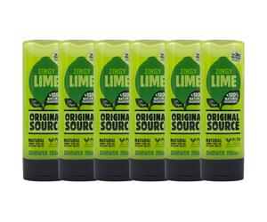 Original Source Zingy Lime Shower Gel 250ml 6 Pack