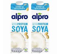 Original Soya Milk 1L x 2 Compatible with Alpro Plant Based Long Life Vegan Drink with Welari Thank You Card | (2 pack)