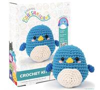 Original Squishmallows Bebe the Bluebird Crochet Kit, Includes Yarn, Crochet Hook, Starter Hooks, Step-By-Step Tutorials, Exclusive Crochet Kit For Beginners, DIY Craft, Crochet Kits, Great Teen Gifts