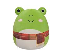 Squishmallows 12ins Wendy The Green Frog with Plaid Scarf Green