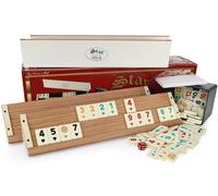 Original Star GOLD Rummy / Okey From Holz-Plastik With Melamine Tokens/Light