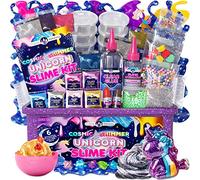 Original Stationery Cosmic Shimmer Unicorn Slime Kit, Unicorn Slime Kits for Girls with Fun Slime Add Ins to Make Glow in the Dark Kids Slime and More