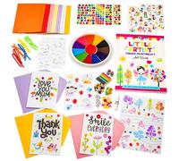 Original Stationery Little Artist Finger Painting Kit, Arts and Crafts for Kids 4-6 Kit with Over 60 Toddler Art Supplies, Gift-Ready Finger Paint Set