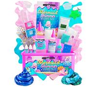 Original Stationery Mermaid Shimmer Slime Kit for Girls, Mythical Slime Pack to Make Shimmery Glow in the Dark Slime, Amazing Mermaid Gifts for Girls