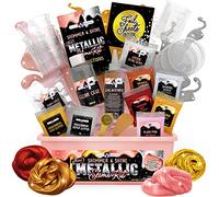 Original Stationery Mini Metallic Shimmer and Shine Slime Kit for Girls, Amazing Slime Making Kit for Girls Age 10-12 to Create Metallic Gold Slime