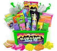 Original Stationery Neon Slime Kit, Glow in The Dark Slime Kit for Girls 10-12 to Make Crunchy Slime & Glowing Slime, Amazing Gift Idea for Kids