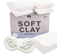 Original Stationery Soft Clay for Slime Supplies, Modelling Foam Clay & White Clay for Kids, Add to Glue & Shaving Foam to Make Butter Slime, 600 Grams