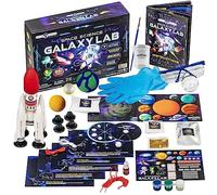 Original Stationery Space Science Kit, Solar System Kit with a Rocket, Outer Space Craft Stickers and More to Make a Moon Spinner and a Solar System, Fun Gift Idea and Space Toys for Boys and Girls