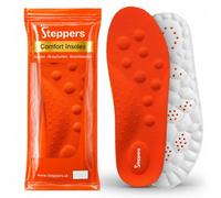 Original Steppers Insoles, 2025 4D Steppers Comfort Boosting Massage Insole, Memory Foam Thermal Insoles, Comfortable Insole with Arch Support for Men and Women (Orange, XS