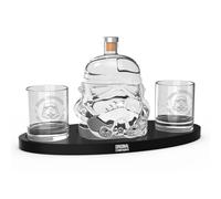 Original Stormtrooper Decanter Set with 2 x 3D Whiskey Glasses, for Whiskey Bourbon, Scotch & Gin, 750ml Decanter with Original Cork Seal, 300ml Glasses, Star Wars Gifts for Men & Women - Thumbs Up!