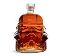 Original Stormtrooper Decanter, Transparent, for Whiskey, Bourbon & Scotch, 750ml, Original Cork Seal, Star Wars Gifts for Men - Thumbs Up!