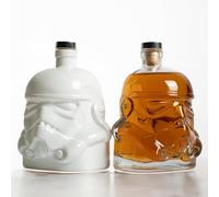 Original Stormtrooper Decanter Transparent & White Limited Edition Bundle, for Whiskey, Bourbon, Scotch & Gin, 750ml Each, Original Cork Seal, Perfect Birthday Gifts for Men and Women - ThumbsUp!