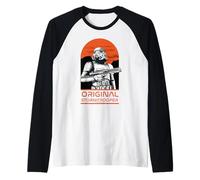 Original Stormtrooper Retro Orange Sci-fi Poster Raglan Baseball Tee