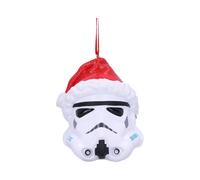 Nemesis Now Stormtrooper Santa Hat Hanging Ornament 8.3cm, Resin, White, Officially Licensed Stormtrooper Merchandise, Christmas Decoration, Cast in the Finest Resin, Expertly Hand-Painted