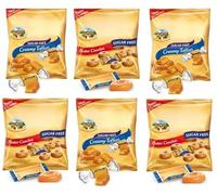 Original Sugar-Free Sweets Butter Caramel Candies 80G and Soft Creamy Toffees 80G | Diabetic-Friendly Candy & Sweets | Indulgent & Guilt-free value Pack Sugarless (6 Bags x 80g, Mix)