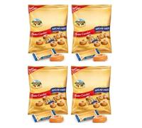 Original Sugar-Free Sweets Butter Caramel Candies 80G and Soft Creamy Toffees 80G | Diabetic-Friendly Candy & Sweets | Indulgent & Guilt-free value Pack Sugarless (4 Bags x 80g, Butter)