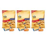 Original Sugar-Free Sweets Butter Caramel Candies 80G and Soft Creamy Toffees 80G | Diabetic-Friendly Candy & Sweets | Indulgent & Guilt-free value Pack Sugarless (3 Bags x 80g, Butter)