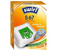 Original SWIRL S67 Vacuum Cleaner Filter Bags Pack of 4 for Bosch Pro Parquet and other models 04 Beutel SWIRL S67