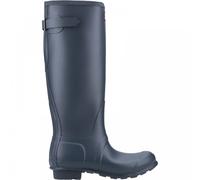 Original Tall Back Adjustable | Navy | Womens Wide Calf Rubber Wellingtons
