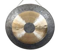 Original Tam Tam Gong or Meditation as Background Sound Fanciful Dream and Travel for Therapy Or Simple Relaxation, with Wood/Cotton Lace (25cm)