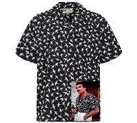 Original Tom Selleck Magnum, P.I. Hawaiishirt Black made in Hawaii! - Black -